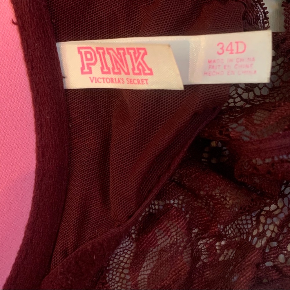 VS Pink Racerback Lace Bra - Picture 5 of 6